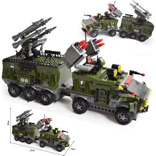 Military vehicle Army SWAT team Mobile tank AADML Model building blocks DIY brick Creator Toy Classic World war ii WW2 ideas MOC