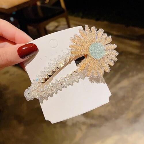 Korean Hair Clips for Women Butterfly Clips Fashion Jewelry Crystal Hairpins Tiaras and Crowns Gold Wedding Hair Accessories