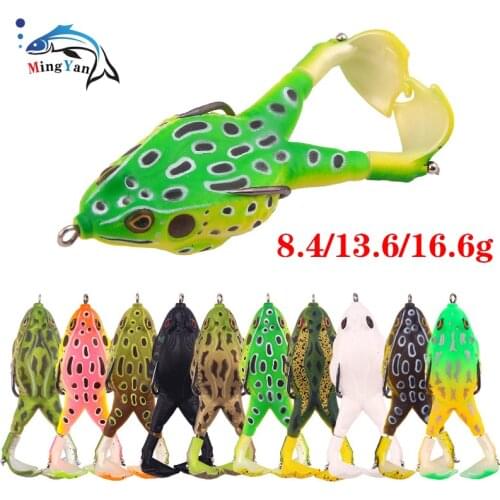1PCS Double Propellers Frog Wobbler Soft Bait Jigging Fishing Lures 8.4/13.6/14.6g Artificial Crankbait Topwater Fishing Tackle
