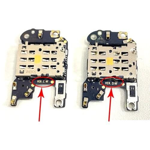 10pcs/Lot, New For Huawei P30 Pro SIM/SD Card Reader Holder Conecction Board With Microphone Flex Cable