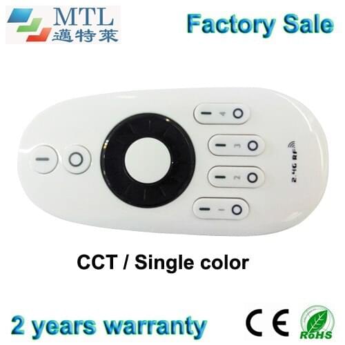 2.4G 4-zone RF CCT Remote model B, for Mi-Light CCT or single color controller, 10 pcs/lot, factory wholesale