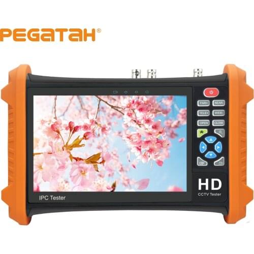 7inch 5MP AHD 8MP TVI&CVI 2MP SDI CCTV Tester Analog Camera Tester Support HDMI /Audio input/output with Call OSD menu UTP