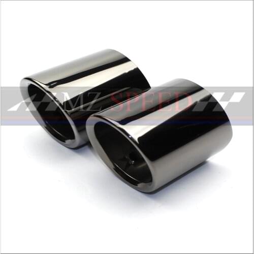 Accessories 2pcs Tail Muffler Exhaust Rear Pipe Tip For BMW 5 Series 528i 530i 535d 535i F10 F18