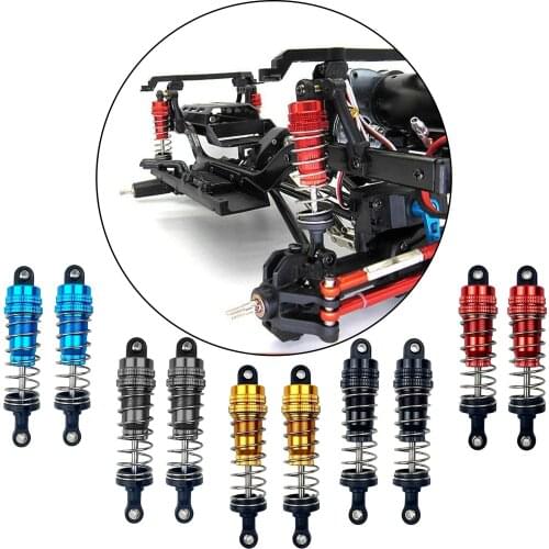 2pcs Aluminum Alloy Shock Absorber For WLtoys 1/14 RC Model Car 1444001 Upgrade Parts MN MN86 Replacement Remote Control Car