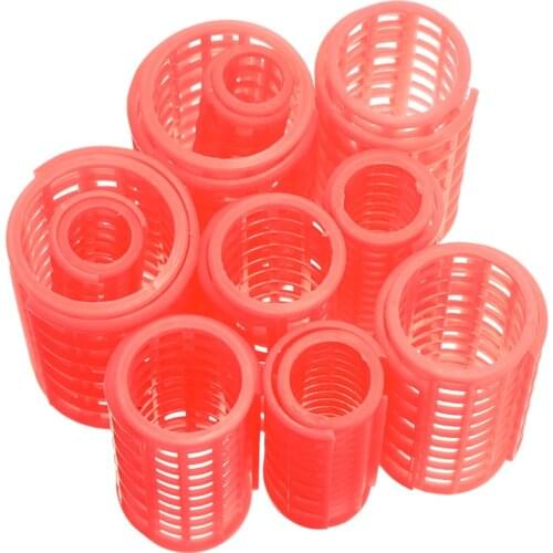 12pcs/set Hair Curler Roller Large Grip Clips Curlers Hairdressing DIY Hair Styling Beauty Tools Pink 20mm 26mm 32mm 36mm 40mm