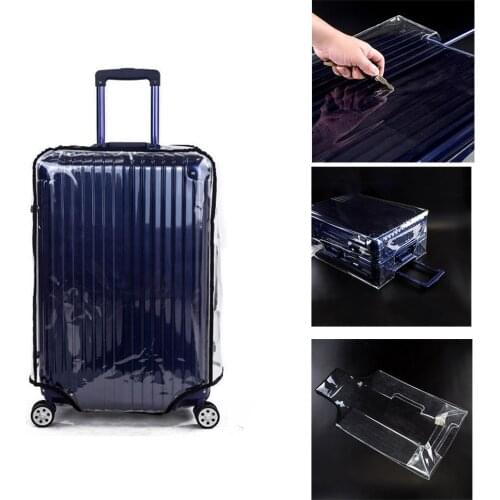 PVC Luggage Suitcase Case Protective Cover Transparent Dust Cover Travel Suitcase Trolley Case Dust Bag 20" 22" 24: 26" 28" 30"