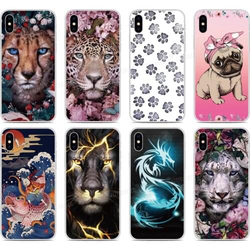 Dog Tiger Dragon Phone Case For BQ Aquaris X2 X Pro U U2 Lite V X5 E5 M5 E5s C VS Vsmart JOY Active 1 Plus 5035 5059 Fundas