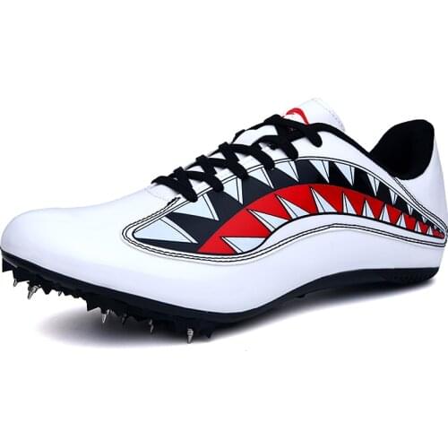 Men Track and Field Training Athletic Shoes Women Professional Running Track Race Jumping Soft Spike Shoes Sneakers 35-45