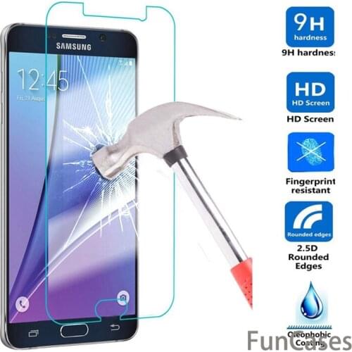 For Samsung Galaxy A5 A7 A8 + 2018 A3 A5 A7 2017 Tempered Glass J1 J2 J3 J5 J7 2016 J510 Anti Shatter Screen Protector Film