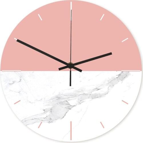 Home Decor Mute Quartz Glowing Wall Clocks Plexiglass Panel Acrylic Plate White Paint CC026-CC040 for Living Room Bed Room