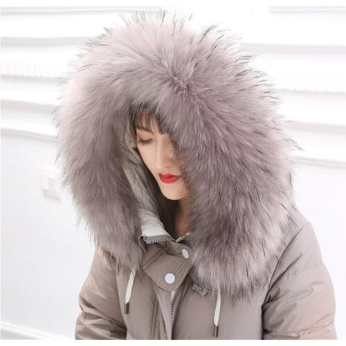 Quality Faux Fox Fur Collar Fake Fur Coat Scarves Luxury Colorful Women Men Lovers Jackets Decor Neck Collar Winter Warmer Decor