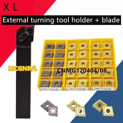 Clearance price blade 100% original external turning tool + CNMG120404 CNMG120408 stainless steel carbide blade