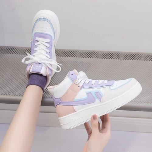 Luxury Shoes Women High Top Sneakers Autumn Winter Comfortable White Womens Designer Sneakers Skateboard Woman Vulcanized Shoes