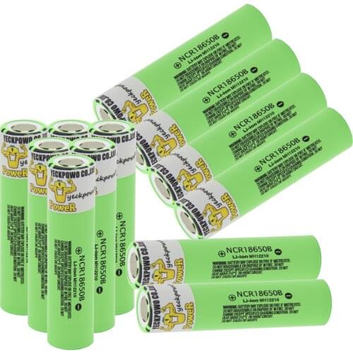 18650 li-ion battery NCR18650B lithium batteries 3400mah 3.7V rechargeable akkumulator / fast 18650 charger YECKPOWO 2021 NEW