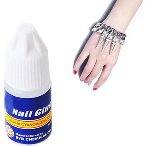 10pcs Manicure Glue For False Nails Decoration Acrylic Drying Glue Art Nail Tips False Manicure Glue Nail Fast U4F5