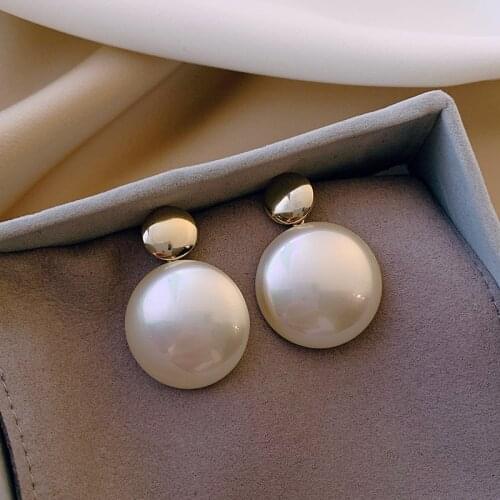 Temperament Fashion Pearl Earrings New Jewelry Korean Styles Statement Brincos Gifts