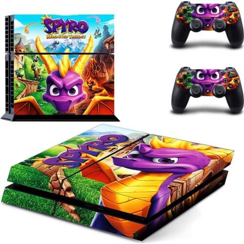 Spyro PS4 Stickers Play station 4 Skin PS 4 Sticker Decal Cover For PlayStation 4 PS4 Console & Controller Skins Vinyl