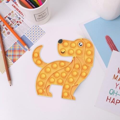 2021 New Silicone Fidget Bubble Dog Squeeze Sensory Toys Child Autism Relief Stress Toys dropshipping поп ит антисресс