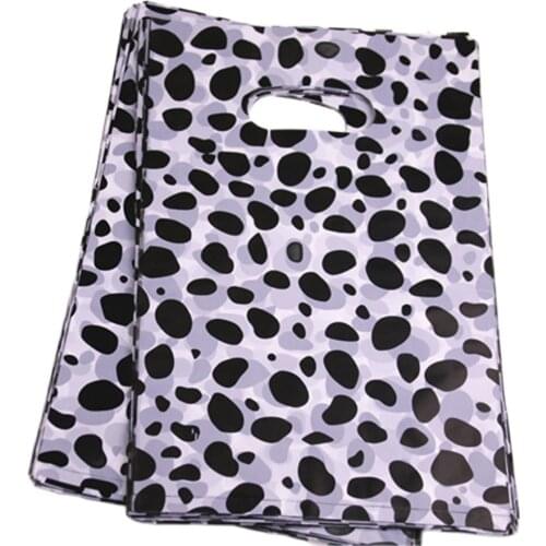 New Style Wholesale 100pcs/lot 20*30cm Medium Underwear Packaging With Black Stone Novelty Plastic Packaging Bags