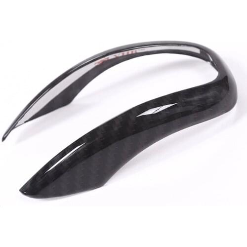 New!! Carbon Fiber Style Abs Plastic Gear Shift Head Cover Trim For Alfa Romeo Giulia Stelvio 2017 Car Accessories