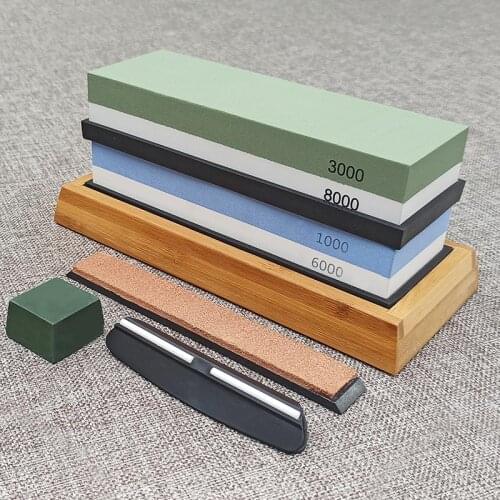 Knife Sharpener Stone Dual Side Whetstone Professional Kitchen Sharpening Grinder Oilstone 240 600 1000 3000 8000 320