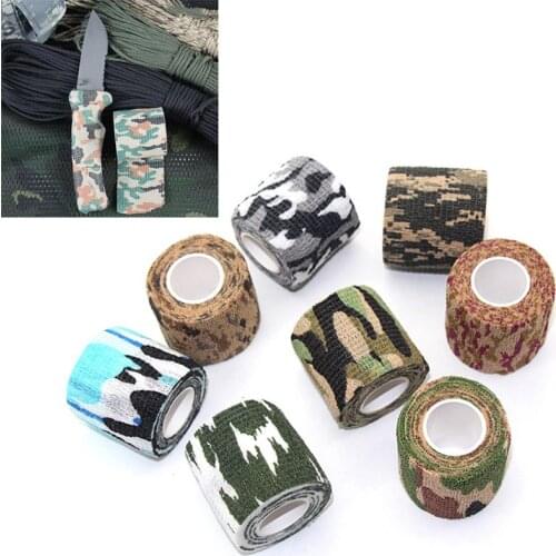 4.5m Camouflage Elastoplast Self Adhesive Protective Stretch Elastic Wrap Ankle Knee Finger Arm Bandage for Hunting Sports