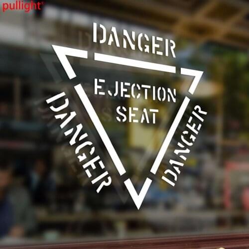 Danger Ejection Seat Warning Vinyl Stickers Decal Car Auto Laptop PC car accessories Car Sticker