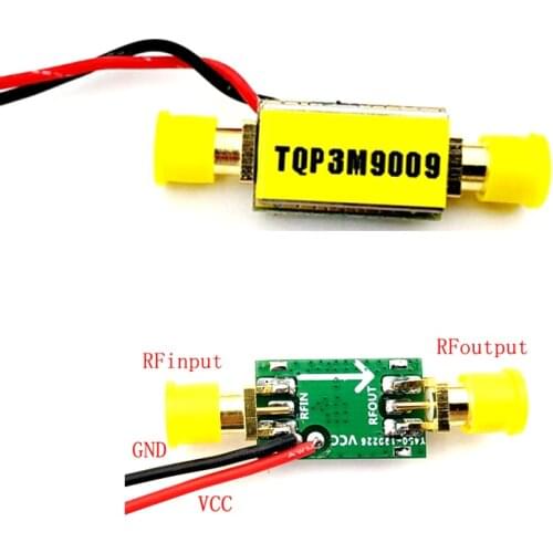 RF Amplifier 50M-4000MHz Gain 21.8DB High linearity Low noise LNA Module FOR FM HF VHF / UHF Ham Radio Amplifier TQP3M9009