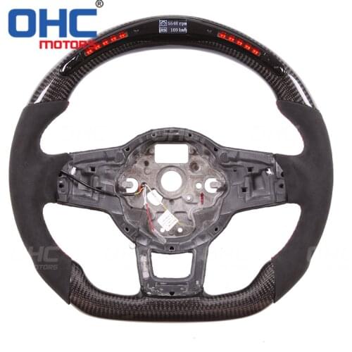 Carbon Fiber LED Steering Wheel compatible for MK7 GTI GLI R Line
