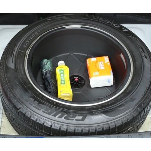 Trunk toolbox spare tire storage box change device box storage box car Accessories For Hyundai Tucson 2015-2018