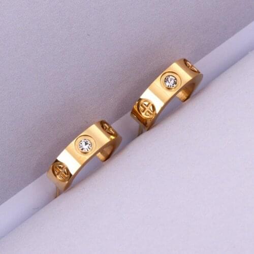 High Quality Classic Titanium Steel Half Circle women Stud Earrings ,Fashion Cross earrings ,wholesales price