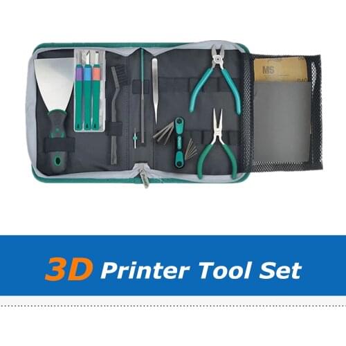 1set 3D Printer Model Deburring Clean-up Removal Tool Set Kit Carving Knife + Pliers Stainless Steel Shovel Knife + Nozzle Drill