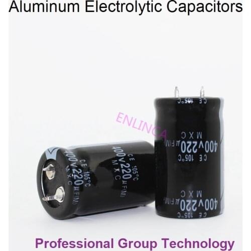 1pcs EC112 Good quality 400v220uf Radial DIP Aluminum Electrolytic Capacitors 400v 220uf Tolerance 20% size 25x40MM 20