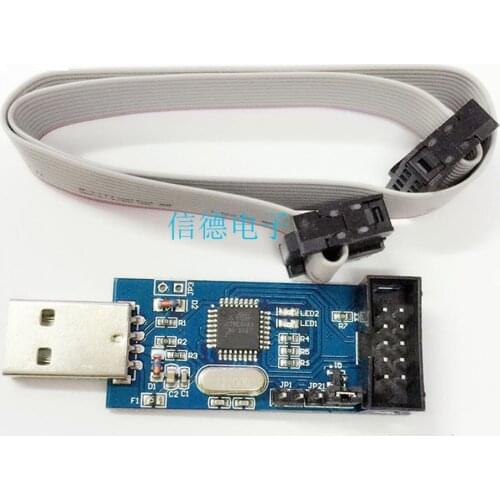 1PCS LC-01 51 AVR Programmer ISP USBASP Downloader USBISP Download Cable
