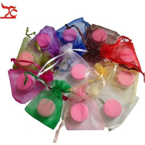 100Pcs Silk Wedding Jewelry Bag 11 Colors 7x9cm Organza Jewelry Packaging Display Gift Bag Pouches Suit for Packing Varies Goods