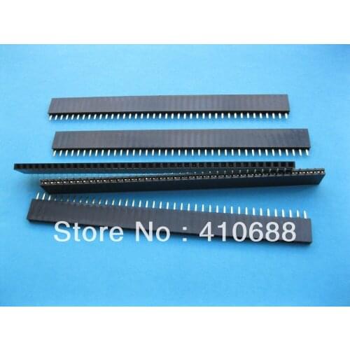 12 pcs Gold Plated 2.54mm 1x40 40pin Pin Header Male Sockets Single Row Strip