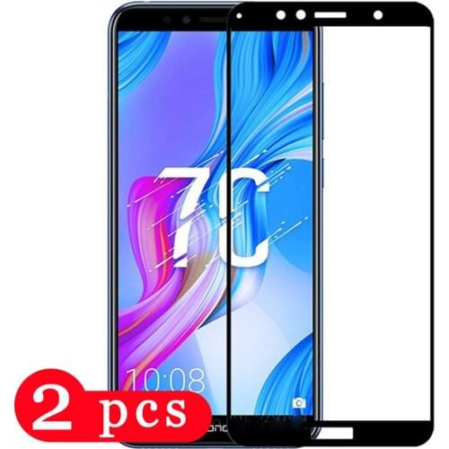 2Pcs protective film for huawei honor 7s 7x 7c 7a pro phone screen protector tempered glass p smart plus 2018 glass smartphone