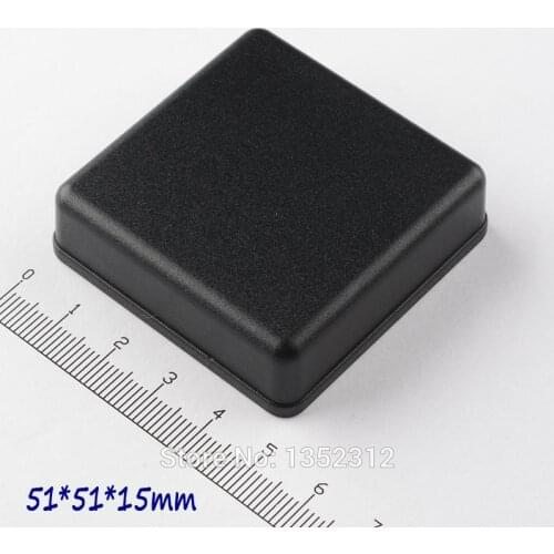 25 pcs/lot 51*51*15mm plastic electronics project box PLC enclosure housing DIY small case waterproof junction box switch box