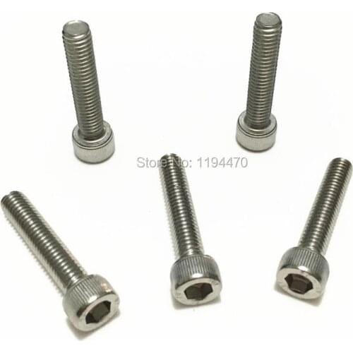 300pcs M3x6mm M3*6 DIN912 Metric Thread 304 Stainless Steel Hex Socket Head Cap Screw Hexagon Socket Bolt