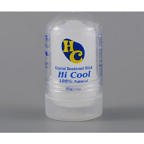 60G Portable Size Non-Toxic Natural Food-Grade Crystal Deodorant Alum Stick Body Underarm Odor Remover Antiperspirant