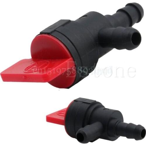 90 Degree 1/4" Inline Gas Fuel Shut Cut Off Valves Universal For ATV Mower Bike