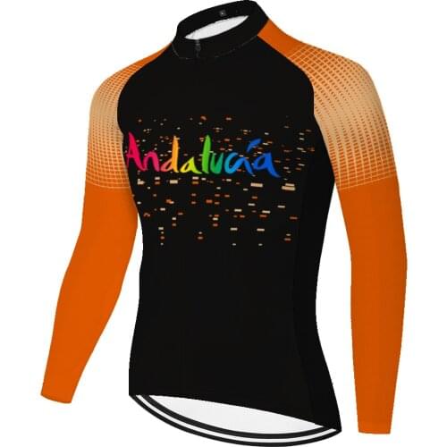 Andalucia Summer Spirng Bicicleta Maglia Uomo Mallots Masculino Camisa Masculina Jersey Maillot Ciclismo Hombre Tenue Velo Homme