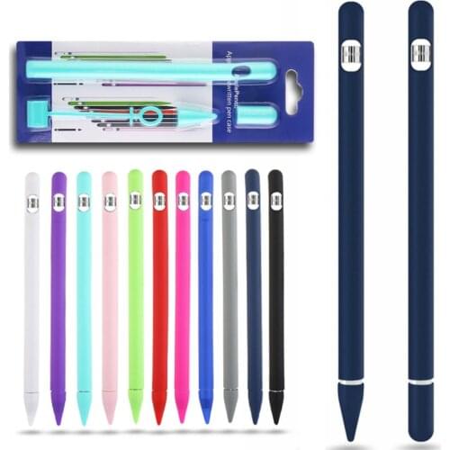 Colorful Soft Silicone Compatible For Apple Pencil Case Compatible For iPad Tablet Touch Pen Stylus Protective Sleeve Cover