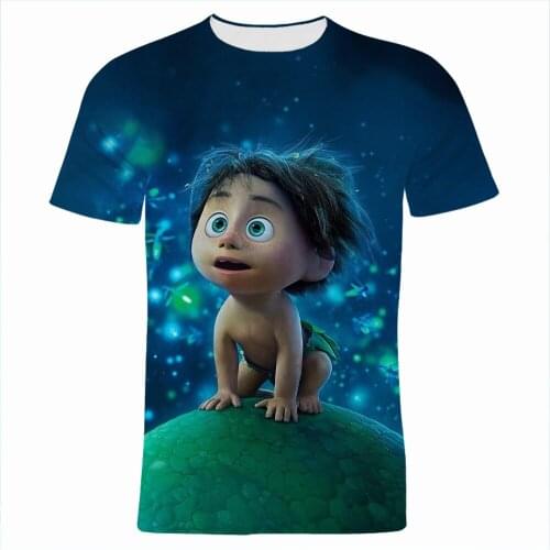 The Good Dinosaur Disney 3D Print Boy Girl Kids Tee Shirt Summer Cartoon Anime Clothes For Men Short Sleeve Women T Shirt