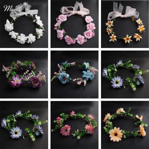 Miallo Flower Crowns and Tiaras Wedding Hair Accessories for Bride Bridesmaids Women Girls Hair Vine Headpieces