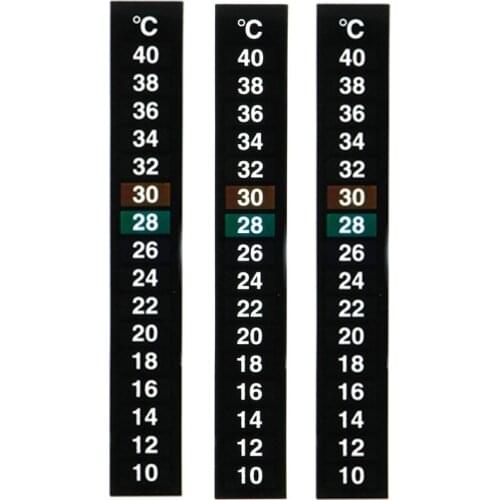 Hot Sale 1/3/5pcs/lot Stick-on Digital Aquarium Fish Tank Fridge Thermometer Sticker Temperature Temp Measurement Stickers Tools