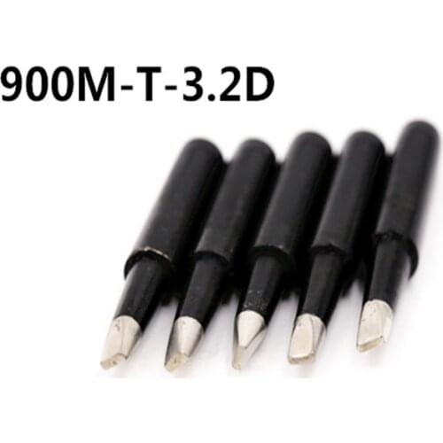 SZBFT 5 piece Black 900M-T-3.2D Series Horseshoe type iron head Welding tip Soldering iron tip 900M-T 1.6D 2.4D 1.2D 1C 2C 3C
