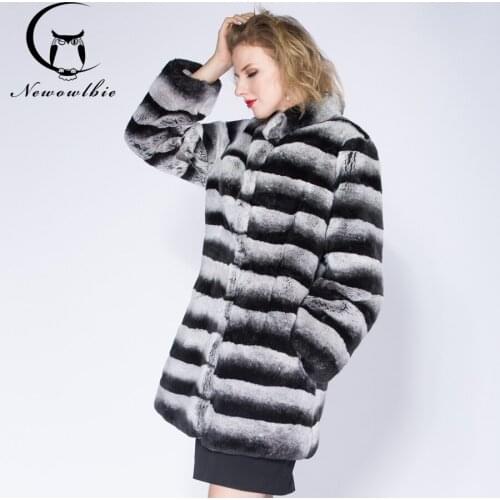 Newowlbie Fur Coats With Collar
