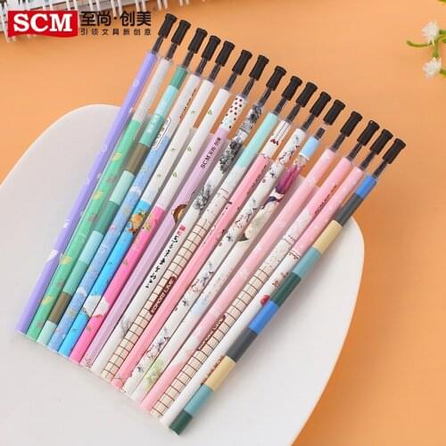 2020 New Arrival 20pcs/lot Creative Pen Refills 0.35/0.38/0.5 Blue Liquid Ink Needle Core Student School Supplies Stationery