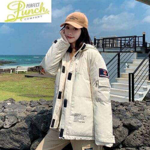 Woman Womens Winter Jacket Parkas 2021 Korean Tops Hooded Coat Female Padded Jackets Thick Women Clothes Ropa Mujer LXR1164